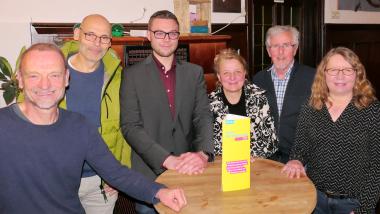 Der neue Vorstand der FDP Sendenhorst Albersloh (v.l.): Schatzmeister Ludger Voges, stellvertrender Vorsitzender Christoph Bölling, Schriftführer Julian Michels, Beisitzerin Tanja Große Kogge, Vorsitzender Josef Lammerding, Beisitzerin Britta Lubitz.